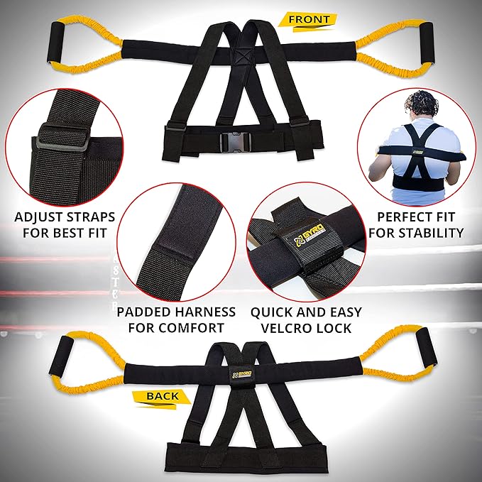 | Shadow Boxer Pro | Boxing Resistance Bands Set for Shadow Boxing, Comes with Ankle Cuffs | Ideal Addition to Your Home Boxing Equipment