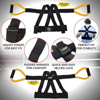| Shadow Boxer Pro | Boxing Resistance Bands Set for Shadow Boxing, Comes with Ankle Cuffs | Ideal Addition to Your Home Boxing Equipment
