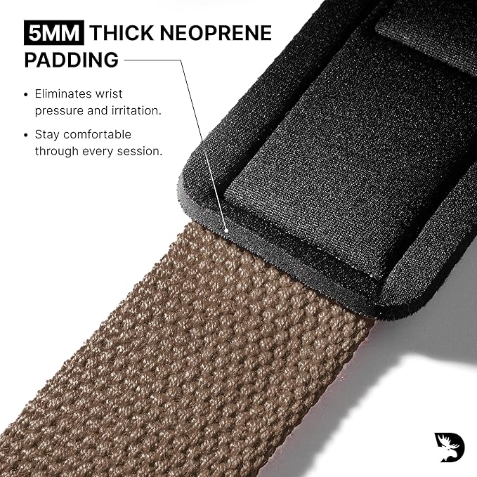 DMoose Fitness Lifting Straps 24" (Pair) - 5mm Padded Durable Wrist Straps for Weightlifting & Powerlifting - Cotton Lifting Strap with Silicone Grip for Men & Women - Deadlift Strap for Gym Workout