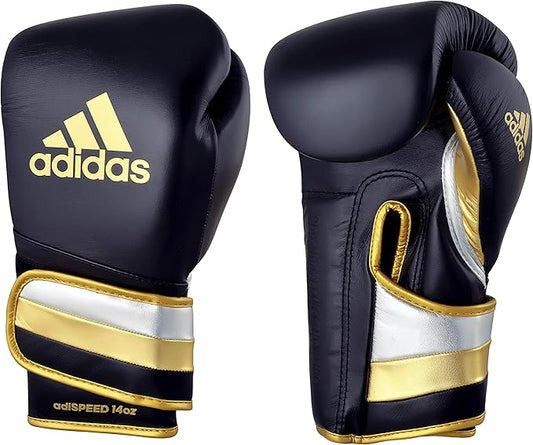 adidas Adi-Speed 501 Pro Kickboxing & Boxing Gloves for Men & Women – Leather Training Gloves for Heavy Bag, Sparring & Fitness