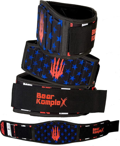 Bear KompleX Weight Lifting Belt for Men & Women - 6" Adjustable, Comfortable & Low Profile Heavy Duty Belt for Powerlifting, Cross Training, Squats & Deadlifts