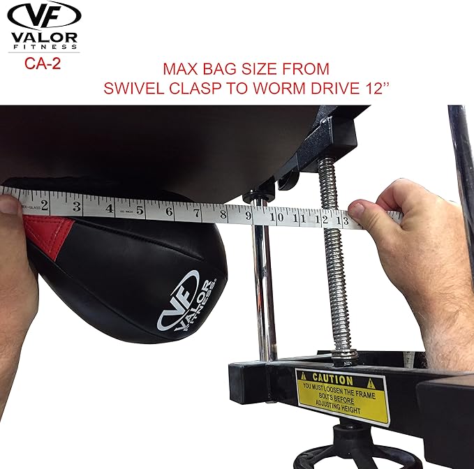Valor Fitness Boxing Speed Bag Platform with Wheel Crank for Easy Adjustment, Speed Bag Included
