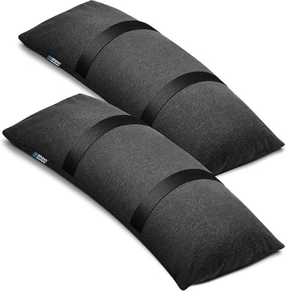 Rhino BaseMate Umbrella Base Weights 2-Pack – Outdoor Fillable Sand Bags for Umbrella Base & Stand | Heavy-Duty Weatherproof Patio Umbrella Sandbag Weights, Arched Design, Holds Up to 49 lbs Each