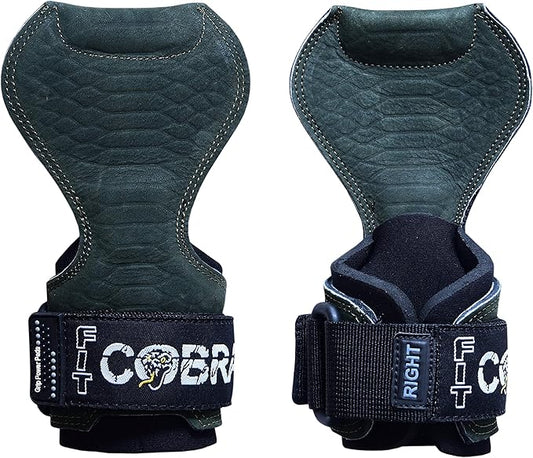 Cobra Grips PRO Weight Lifting Gloves Heavy Duty Straps Alternative with Power Lifting Hooks Padded Wrist Support for Deadlifts & Bodybuilding