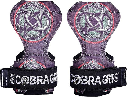 Cobra Grips PRO Weight Lifting Gloves Heavy Duty Straps Alternative with Power Lifting Hooks Padded Wrist Support for Deadlifts & Bodybuilding