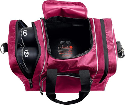 Athletico Bowling Bag for Single Ball - Single Ball Tote Bag With Padded Ball Holder - Fits a Single Pair of Bowling Shoes Up to Mens Size 14