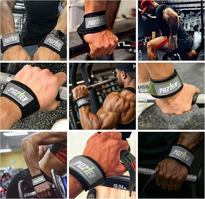 Lifting Straps for Weightlifting, Deadlifts & Pull-Ups – Non-Slip, Heavy-Duty Wrist Strap for Men & Women - 18" Cotton Gym Workouts Straps with Neoprene Padding for Powerlifting, Bodybuilding, Strength Training (Pair)