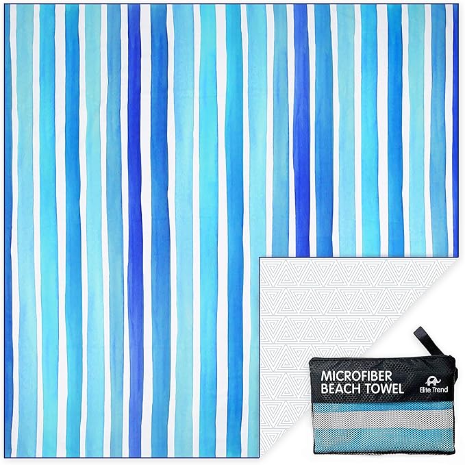 Quick Dry Towel Extra Extra Large 72x72 Inch - Microfiber Beach Towel - Perfect for Beach, Travel, Swimming, Pool, Yoga, Hiking, Camping - Lightweight, Fast Drying, Compact for Adults (Maldives)