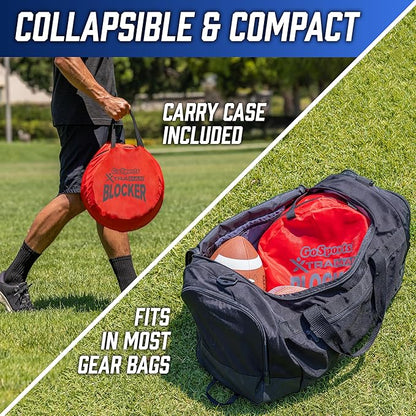 GoSports XTRAMAN Blocker Pop-Up Defenders 3 Pack - Regular Size Multi-Sport Blocking Dummy - Training Equipment for Basketball, Football, & Soccer