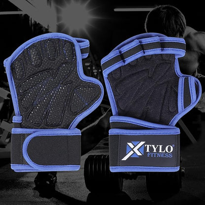 Xtylo Int Workout Gloves for Men & Women Weight Lifting Gloves with Wrist Support, Full Palm Protection, Non-Slip Grip–Gym,Training, Rowing, Cycling, Fitness Sizes S,M,L,XL