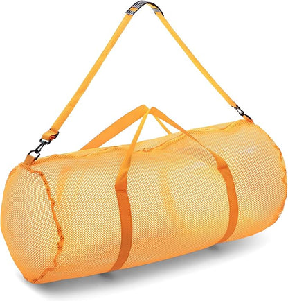 Champion Sports Mesh Duffle Bag – Oversized Breathable Gear Bag with Zipper & Shoulder Strap for Sports, Gym & Travel