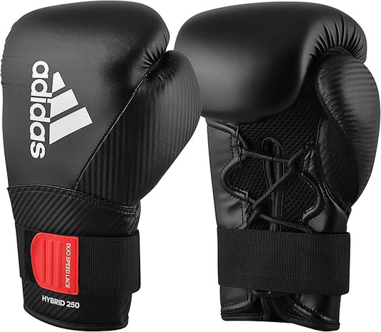 adidas Hybrid 250 Elite Boxing Training Gloves - for Boxing, Kickboxing, MMA, Bag, Training & Fitness - Boxing Gloves for Men, Women & Kids