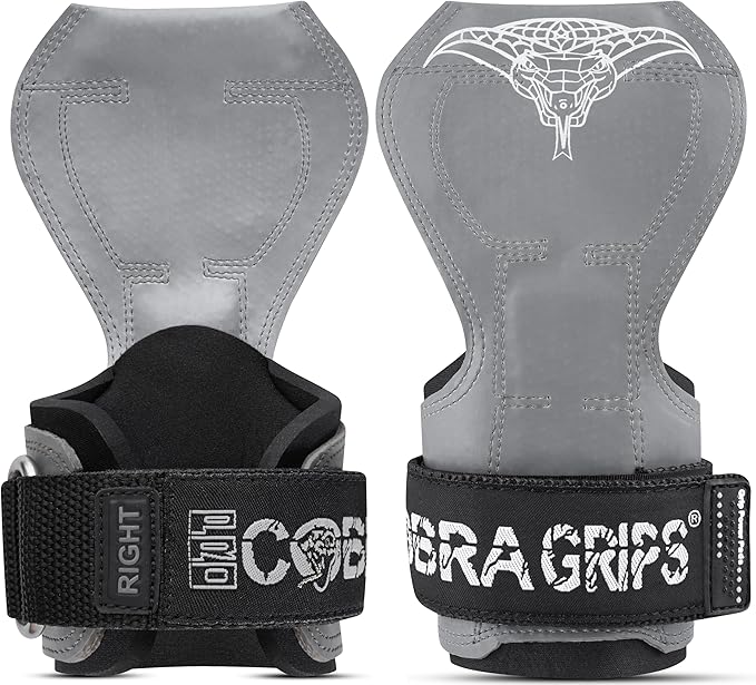 Cobra Grips PRO Weight Lifting Gloves Heavy Duty Straps Alternative with Power Lifting Hooks Padded Wrist Support for Deadlifts & Bodybuilding