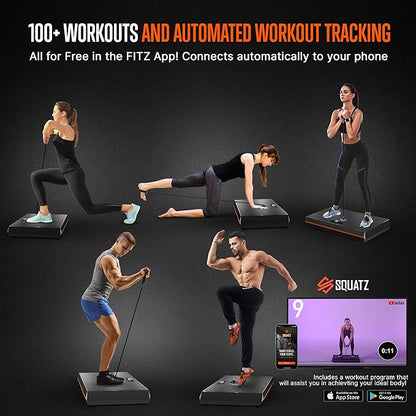 SQUATZ Adjustable Bench for Home Gym - Versatile Weight Bench for Men & Women - Ergonomic Workout Bench for Bench Press & Full Body Exercise - Heavy-Duty Steel, Non-Slip Design