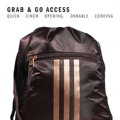 adidas Alliance Sackpack – Drawstring Backpack for Sports, Small Gym Bag