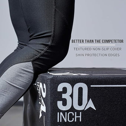 REP Soft Plyo Box | 3-in-1 Foam Jump Box | 3 Size Options 16", 20", 24" | Plyometric Training Platform | Home Gym Equipment | Non-Slip Step Block | Adjustable Workout Box | CrossFit Jump Tool