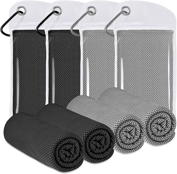 Cooling Towels for Neck and Face - Soft Breathable Chilly Towel, Sweat Wraps, Cool Rags Quick Dry Towel for Hot Weather, Workout, Sports, Yoga, Gym, Hiking, Running, Trips, Golf