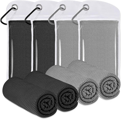 Cooling Towels for Neck and Face - Soft Breathable Chilly Towel, Sweat Wraps, Cool Rags Quick Dry Towel for Hot Weather, Workout, Sports, Yoga, Gym, Hiking, Running, Trips, Golf