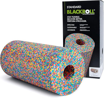 BLACKROLL - Standard Foam Roller, Ideal for Myofascial Trigger Point Release and Back Massage, for Yoga, Home Gym Workouts and Muscle Recovery, Versatile Foam Roller for Exercise, Rainbow