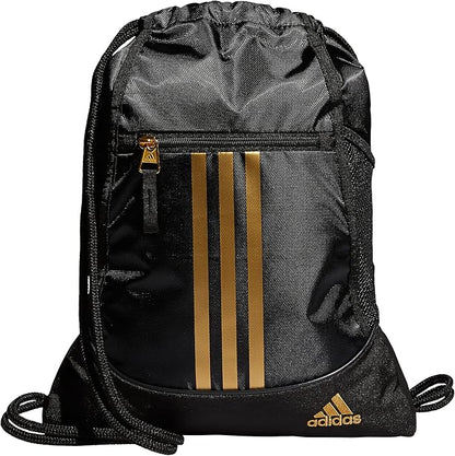 adidas Alliance Sackpack – Drawstring Backpack for Sports, Small Gym Bag