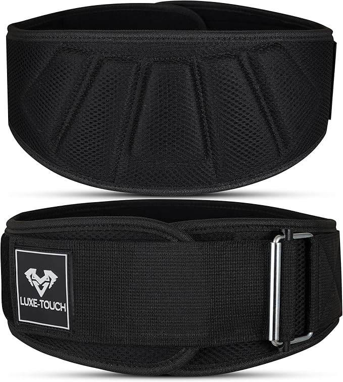 6" Auto lock Breathable Weightlifting Belt, Weight Lifting Back Support, Workout Back Support for Lifting, Fitness, Cross Training and Powerlifting. Gym Belt for Squats, Deadlift for Men & Women