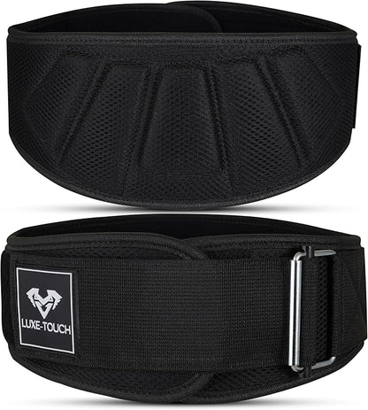 6" Auto lock Breathable Weightlifting Belt, Weight Lifting Back Support, Workout Back Support for Lifting, Fitness, Cross Training and Powerlifting. Gym Belt for Squats, Deadlift for Men & Women