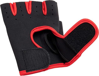 Mind Reader Workout Glove Set, Open Finger, Wrist Support for Men and Women, Textured Non-Slip Grip for Sports, Lifting Weights, Gym Fitness, XXL, Pink