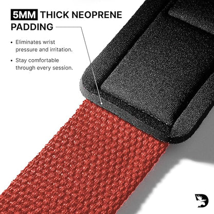 DMoose Fitness Lifting Straps 24" (Pair) - 5mm Padded Durable Wrist Straps for Weightlifting & Powerlifting - Cotton Lifting Strap with Silicone Grip for Men & Women - Deadlift Strap for Gym Workout