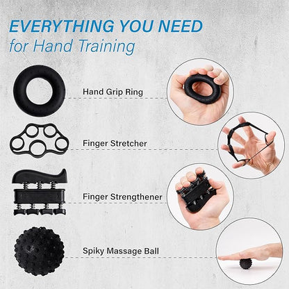 Adjustable Twister Arm Trainer – Modular Upper Body Resistance Trainer for Home Workouts, Multiple Resistance Options Available, with Grip & Finger Training Tools and Carry Bag