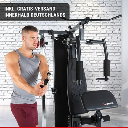 HAMMER Ferrum TX2 Training Station with Pulley System, Extensive Accessory Set for Abdomen, Back and Coo, Over 45 Exercise Options,