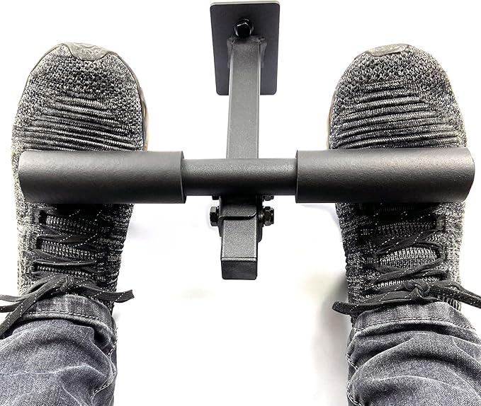 Wall Mount Nordic Hamstring Curl Bar Training Equipment for Hamstring Curls Spanish Squats Sit-Ups Core Twists and More