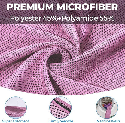Cooling Towels for Neck and Face - Soft Breathable Chilly Towel, Sweat Wraps, Cool Rags Quick Dry Towel for Hot Weather, Workout, Sports, Yoga, Gym, Hiking, Running, Trips, Golf