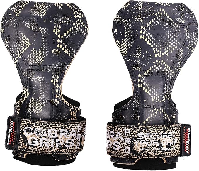 Cobra Grips PRO Weight Lifting Gloves Heavy Duty Straps Alternative with Power Lifting Hooks Padded Wrist Support for Deadlifts & Bodybuilding