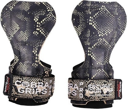 Cobra Grips PRO Weight Lifting Gloves Heavy Duty Straps Alternative with Power Lifting Hooks Padded Wrist Support for Deadlifts & Bodybuilding