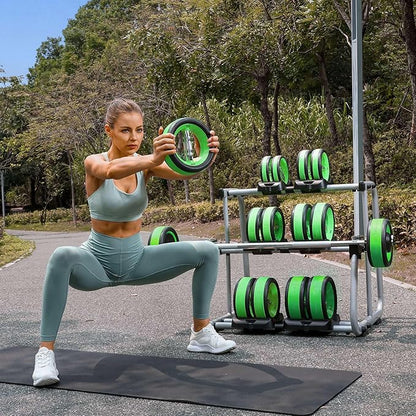 Dumbbell Weight Plates –Dual Purpose Ergonomic Fitness Equipment, Multifunctional Design for Strength Training, Full Body Workouts and Home Gym
