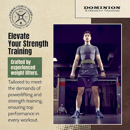 Suede 3-inch Weightlifting Belt - Premium Powerlifting Support with Enhanced Grip Technology