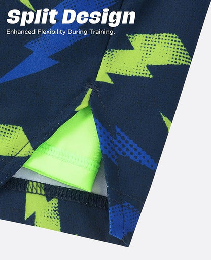 Men 2 in 1 Running Shorts with Compression Liner 5" 7" Quick Dry Workout Athletic Shorts with Pockets Towel Loop