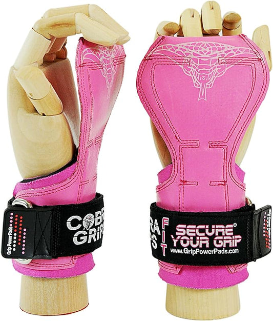 Cobra Grips PRO Weight Lifting Gloves Heavy Duty Straps Alternative with Power Lifting Hooks Padded Wrist Support for Deadlifts & Bodybuilding