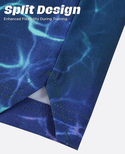 Men 2 in 1 Running Shorts with Compression Liner 5" 7" Quick Dry Workout Athletic Shorts with Pockets Towel Loop