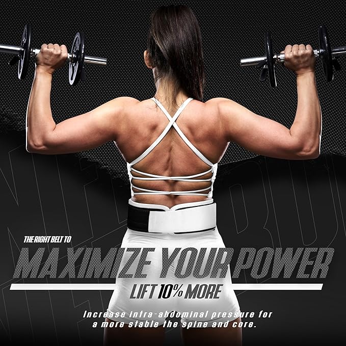 DXM SPORTS Self-Locking Weight Lifting Belt - Men Women Gym Fitness Strength Training, Bodybuilding Powerlifting Weightlifting Workout, Deadlift Squat, Pro Exercise Belt