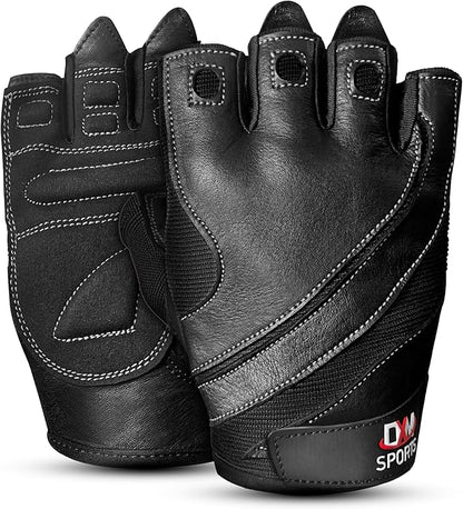 DXM SPORTS Workout Gloves for Men, Gym Weight Lifting Gloves with Wrist Support - Breathable, Anti-Slip Gloves for Exercise, Fitness, Cycling, Training, Outdoor Sports