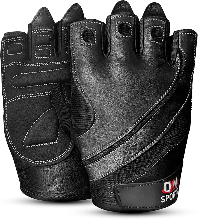 DXM SPORTS Workout Gloves for Men, Gym Weight Lifting Gloves with Wrist Support - Breathable, Anti-Slip Gloves for Exercise, Fitness, Cycling, Training, Outdoor Sports