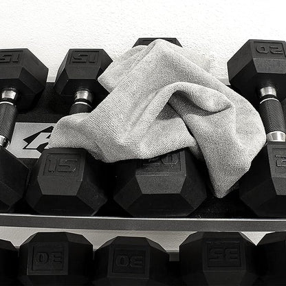 Eurow Microfiber Gym Towels, Super Absorbent & Quick Drying Sweat Towels for Fitness, Sports, Yoga, Workout, Sauna, Face & Equipment, Soft & Reusable,16x27 Inches, 6-Pack, Gray