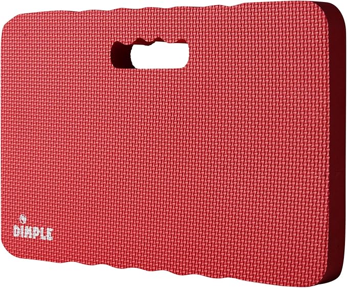 Dimple Kneeling Pad, High Density Thick Foam Comfort Kneeling Mats for Gardening, Yoga Exercise, Garden Cushions, Knee Pads Red