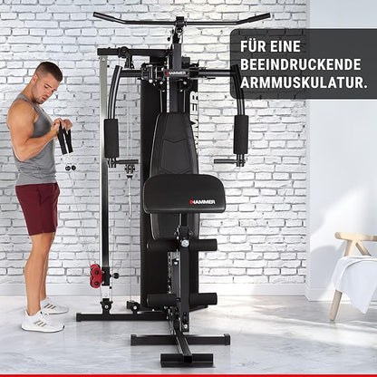 HAMMER Ferrum TX2 Training Station with Pulley System, Extensive Accessory Set for Abdomen, Back and Coo, Over 45 Exercise Options,