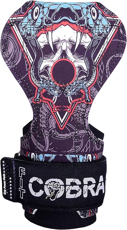 Cobra Grips PRO Weight Lifting Gloves Heavy Duty Straps Alternative with Power Lifting Hooks Padded Wrist Support for Deadlifts & Bodybuilding
