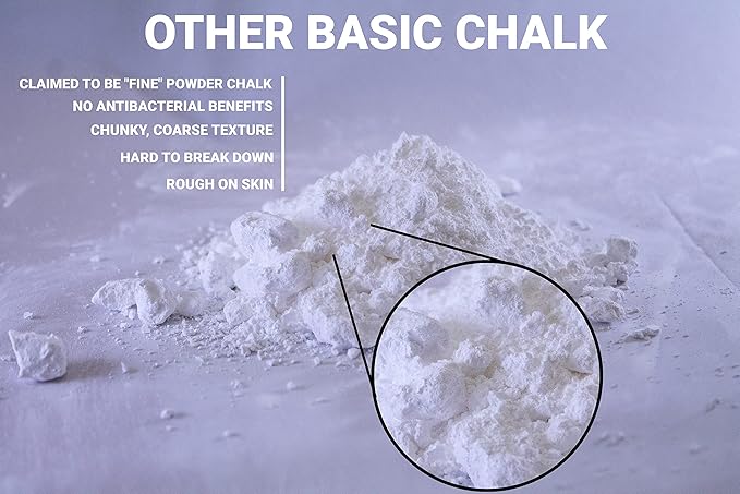 Primo Chalk 3oz. Cotton Pouch Chalk Ball: Loose Chalk for Weightlifting, Rock Climbing, & Gymnastics, Non-Toxic, Made in The USA, Superior Grip