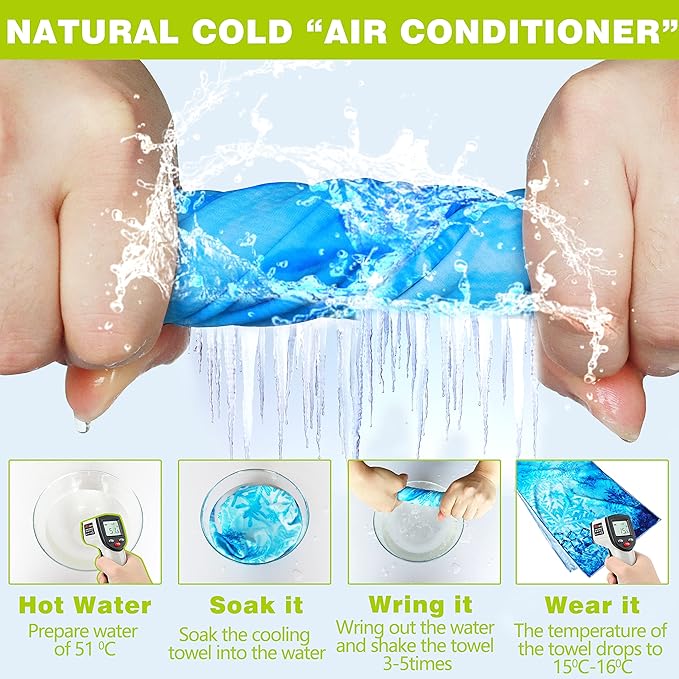 Zollen 4/6 Pack Cooling Towel(40"x12"), Ice Towel, Workout Towel, Soft Breathable Chilly Towel, Microfiber Towel for Yoga, Sport, Running, Gym, Camping, Fitness,Hike & More Activities
