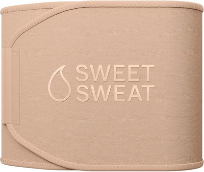 Sweet Sweat Waist Trimmer Toned Series - Premium Sweat Enhancing Fitness Belt for Women & Men - 5 Adjustable Sizes