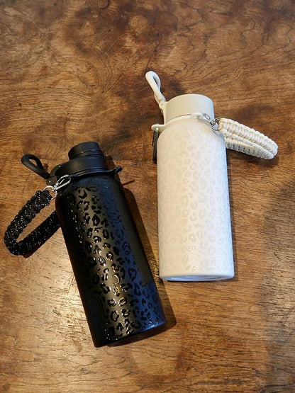 KXIAOCHEN Insulated Water Bottle, Stainless Steel Water Bottle, 2 Lids (Straw and Handle Lid),Wide Mouth Metal Water Bottles Keep Hot and Cold, Double Walled, Thermo Mug, Metal Canteen